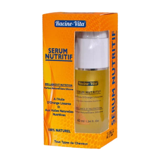RACINE VITA SÉRUM NUTRITIF 100 % NATUREL A HUILE D'ORANGE LISSANTE ET AUX HUILES NATURELLES