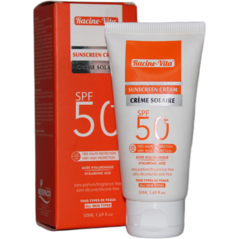 RACINE VITA SUNSCREEN CREAM SPF50+ INVISIBLE TOUS TYPE DE PEAU 50ML