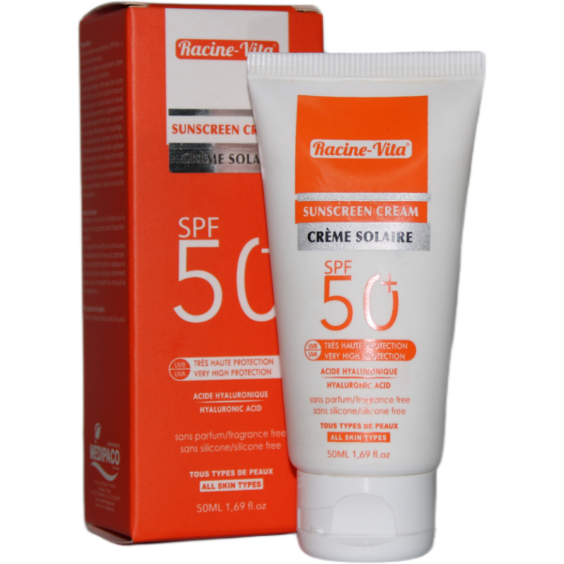 RACINE VITA SUNSCREEN CREAM SPF50+ INVISIBLE TOUS TYPE DE PEAU 50ML