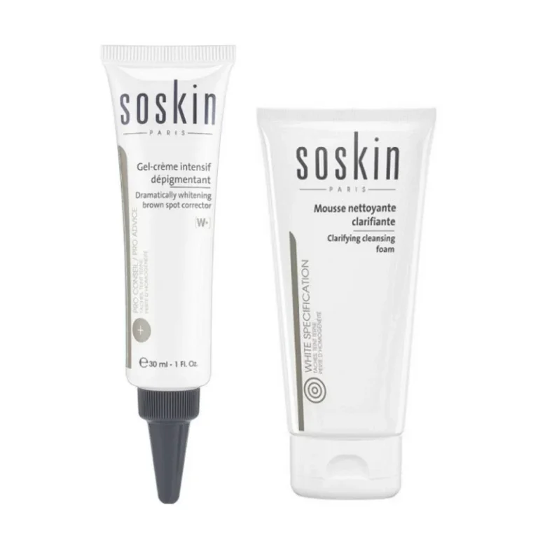 SOSKIN GEL-CREME INTENSIF DEPIGMENTANT + MOUSSE NEYYOYANTE CLARIFIANT 30ML