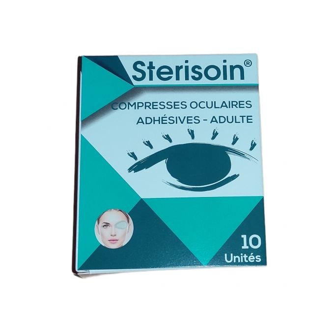 STERISOIN COMPRESSES OCULAIRES OPAQUES ADULTE 10 UNITES