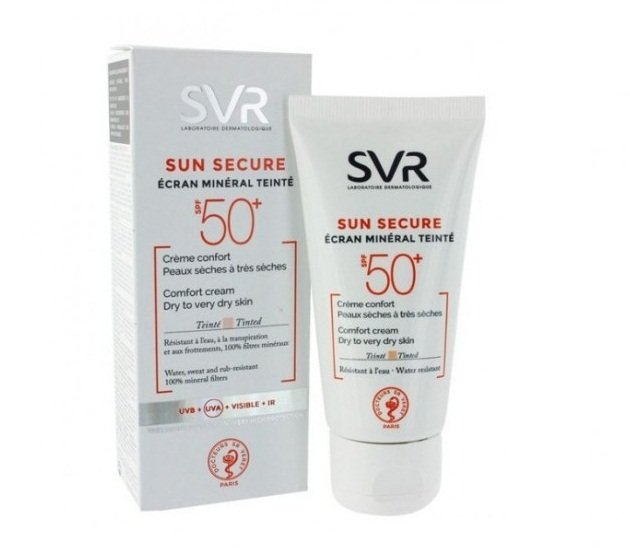 SVR ÉCRAN SUN SECURE MINERAL TEINTÉ PEAUX SÈCHES SPF50+ 60G