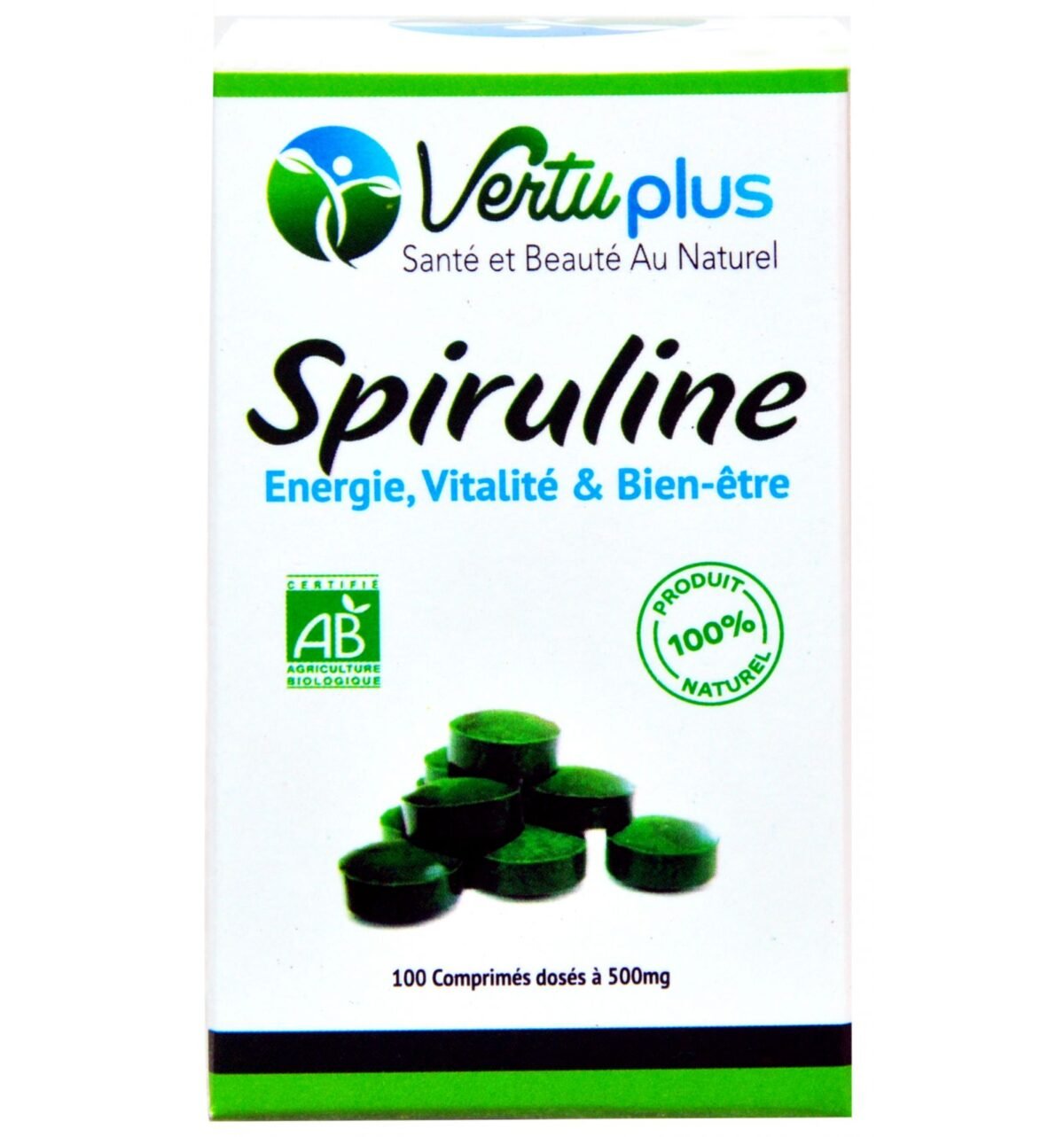 VERTUPLUS SPIRULINE 200 COMPRIMES