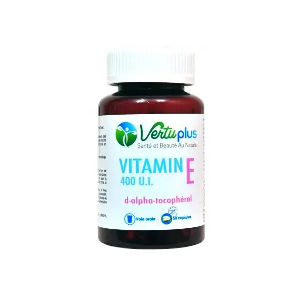 VERTUPLUS VITAMINE E 50 CAPSULES