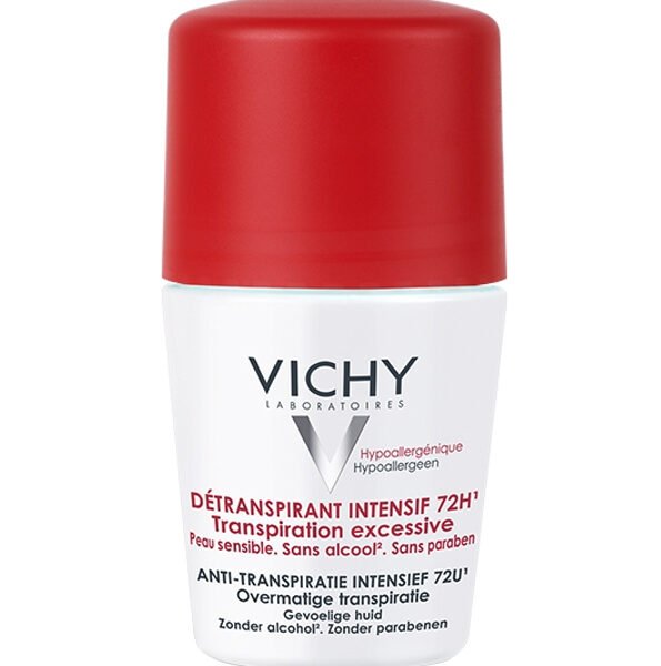 VICHY DÉODORANT DÉTRANSPIRANT INTENSIF 72H ROLL-ON BILLE – 50ML