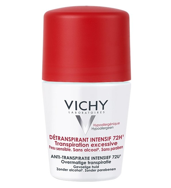 VICHY DÉODORANT DÉTRANSPIRANT INTENSIF 72H ROLL-ON BILLE – 50ML