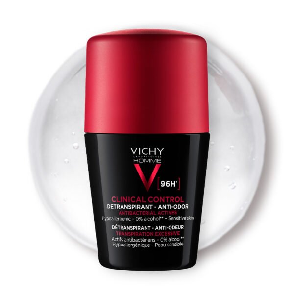 VICHY HOMME DÉODORANT CLINICAL CONTROL 96H | TOUS TYPES DE PEAU 50ML
